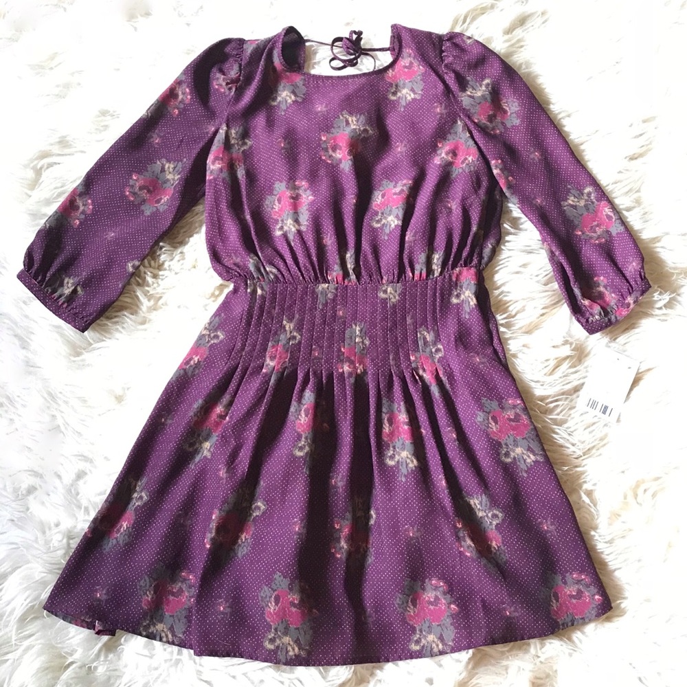 Urban Outfitters Kimchi Blue Purple Floral Dress
